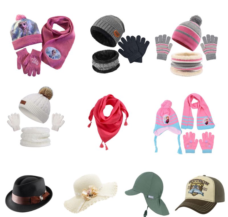 Chapeaux et écharpes